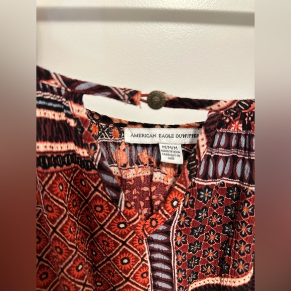 American Eagle printed cold shoulder dress - Picture 4 of 6